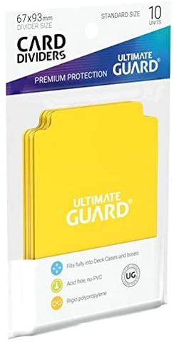 U.G. - Card Dividers: Yellow - 10 pack