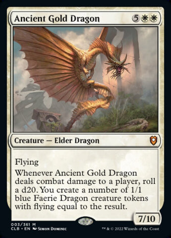 CLB-003 - Ancient Gold Dragon - Foil  - NM
