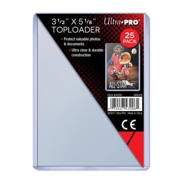 U.P. - 3.5" x 5.125" - 25ct. Toploader Pack