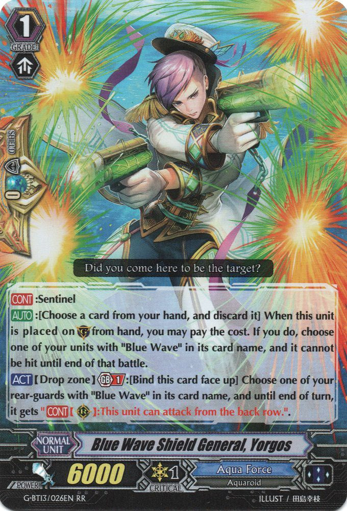 Blue Wave Shield General, Yorgos (G-BT13/026EN) [Ultimate Stride]