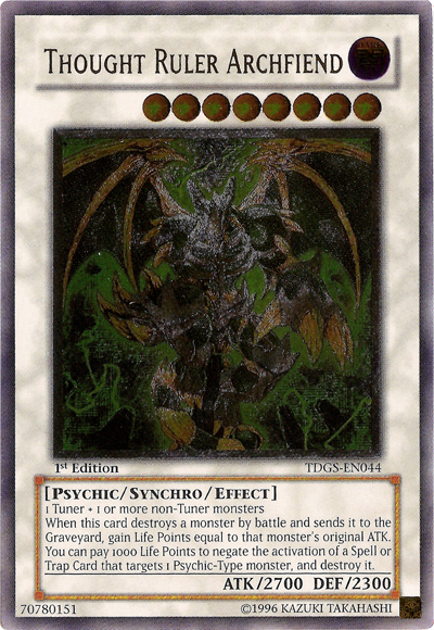 Thought Ruler Archfiend [TDGS-EN044] Ultimate Rare