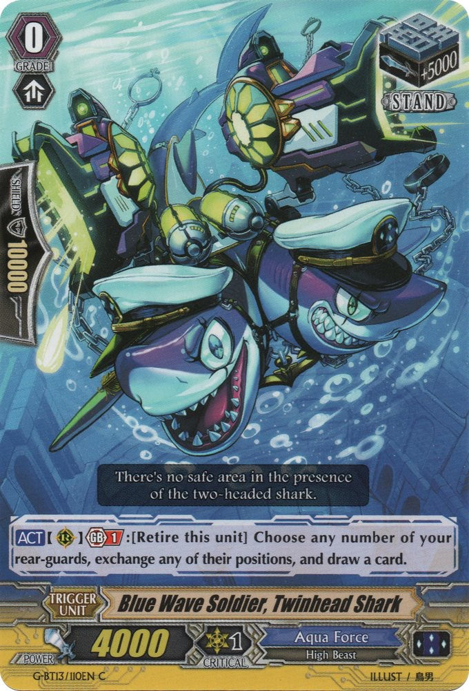 Blue Wave Soldier, Twinhead Shark (G-BT13/110EN) [Ultimate Stride]