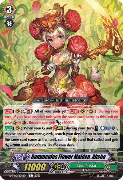 Ranunculus Flower Maiden, Ahsha (D-PV01/124EN) [D-PV01: History Collection]