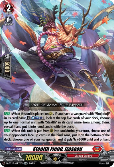 Stealth Fiend, Izasaou (D-BT11/017EN) [Clash of the Heroes]