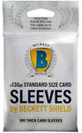 Beckett Shield Sleeves 130pt Thick 100ct