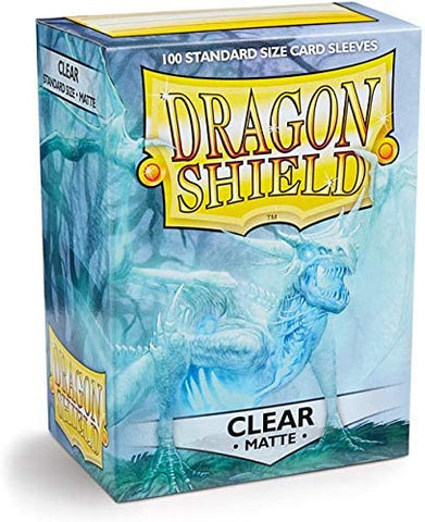 Dragon Shield - Standard Matte: Clear Blue - 100ct. Card Sleeves