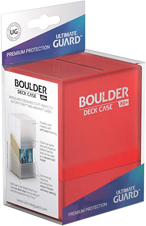 Ultimate Guard 80+ Boulder Deck Box - Red