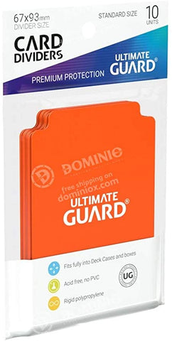 U.G. - Card Dividers: Orange - 10 pack