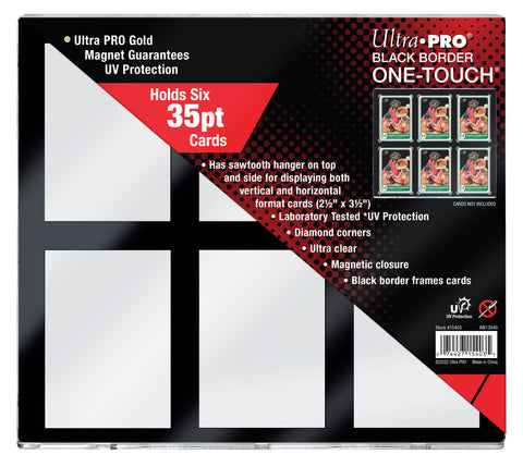 Ultra PRO: UV One-Touch Magnetic Holder - 35pt (6-Card Black Border)
