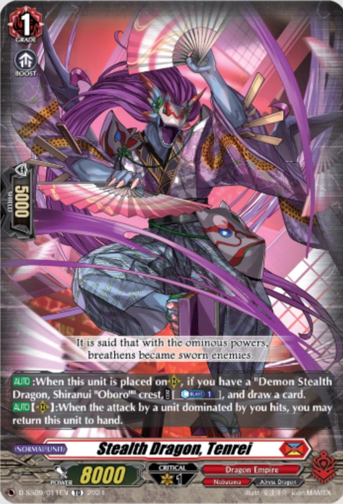 Stealth Dragon, Tenrei (D-SS09/011EN) [Stride Deckset -Shiranui-]