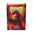 Dragon Shield: Japanese Size 60ct Sleeves - Ruby (Matte)