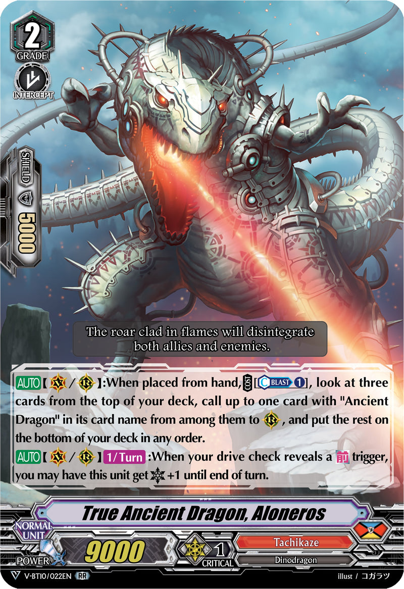 True Ancient Dragon, Aloneros (V-BT10/022EN) [Phantom Dragon Aeon]