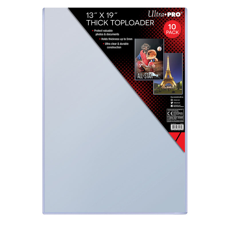 Ultra PRO: Toploader - 13" x 19" (10ct - Thick Toploader)