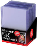 U.P. 3" x 4" Thick Toploader 100pt