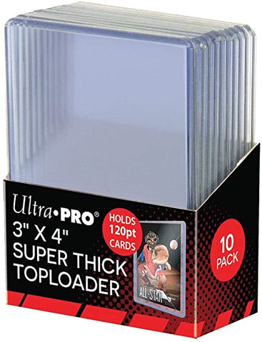U.P. 3" x 4" Thick Toploader 120pt