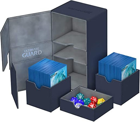 UG - Twin Flip n" Tray: Mono Blue - 200+ Deck box