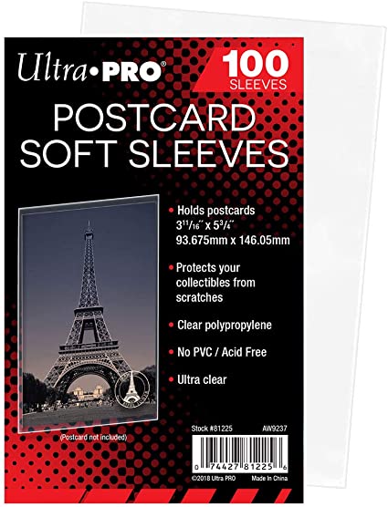 U.P. Postcard Soft Sleeves (100ct)