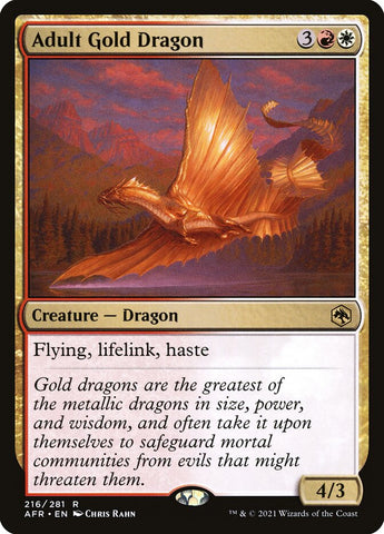 AFR-216 - Adult Gold Dragon - Non Foil - NM