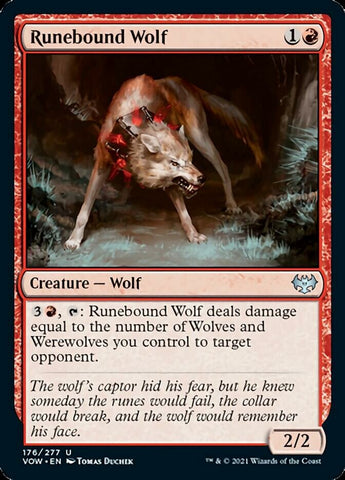 VOW-176 - Runebound Wolf -  Non Foil - NM