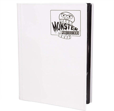 9 Pocket Mega Monster Matte White Binder (720)