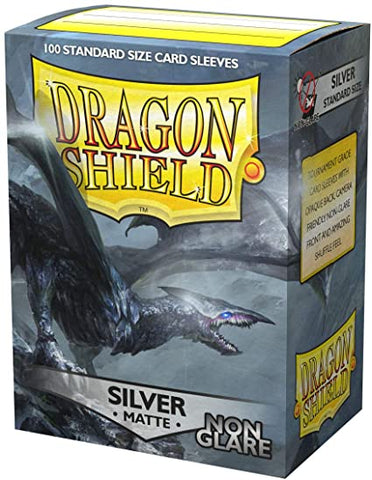 Dragon Shield - Standard Non-Glare Matte: Silver - 100ct. Card Sleeves
