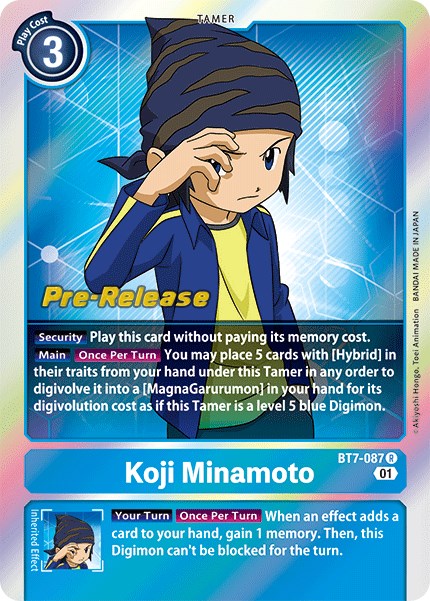 Koji Minamoto [BT7-087] [Next Adventure Pre-Release Cards]