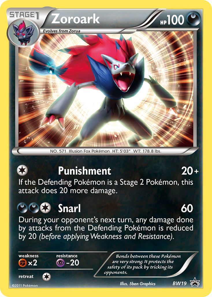 Zoroark (BW19) [Black & White: Black Star Promos]