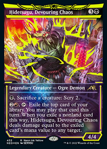 NEO-432 - Hidetsugu, Devouring Chaos - Neon Ink Foil  - NM