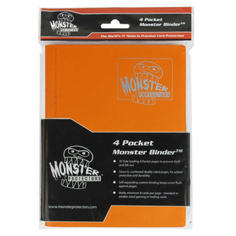 Orange Mini Monster Binder - 4 Pocket