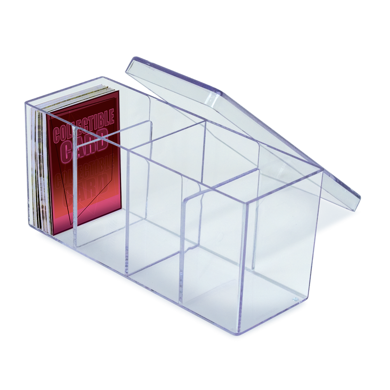 Ultra PRO: Card Box - Four Compartment (Clear)