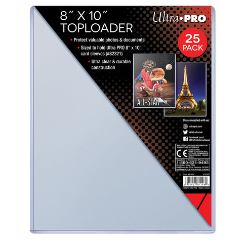 U.P. 8" x 10" Toploader (pack)