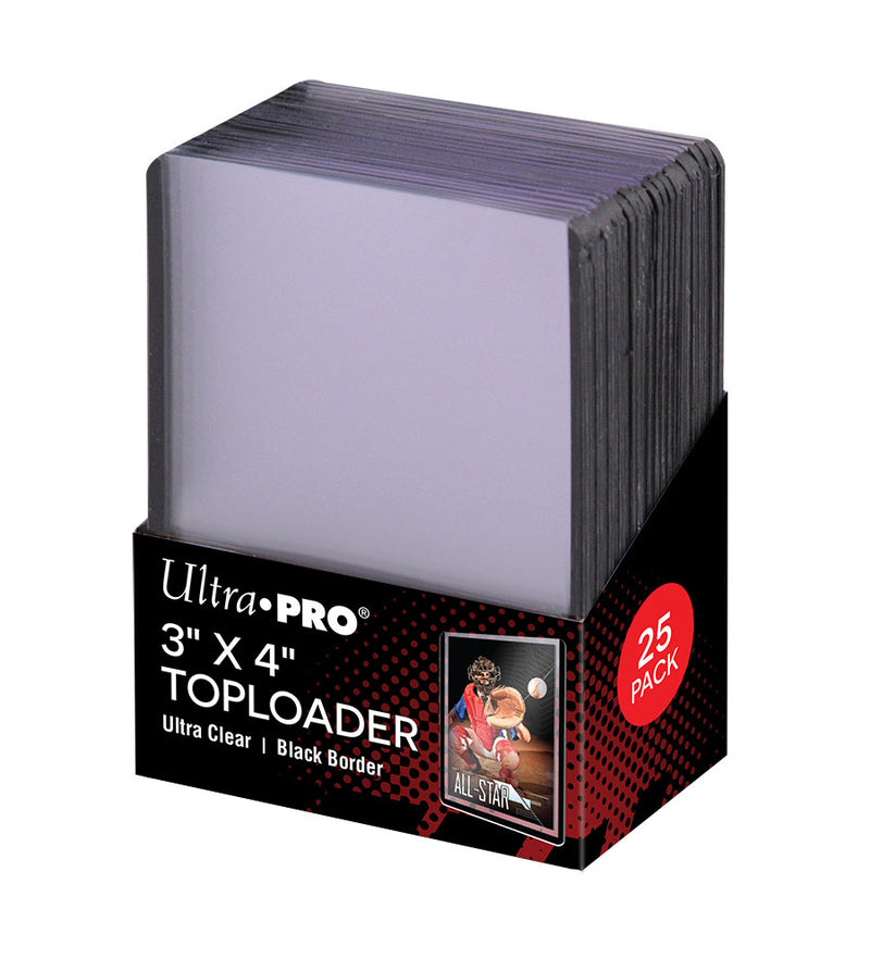 U.P. 3" x 4" Black Toploader