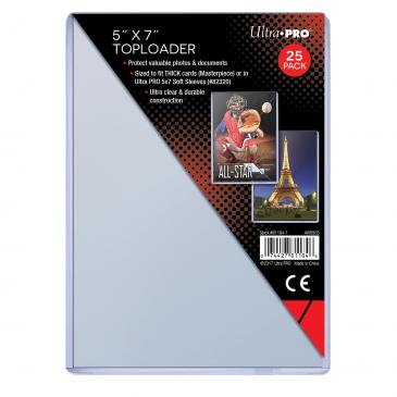 U.P. 5" x 7" Toploader (pack)