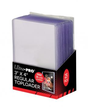 U.P. 3" x 4" Regular Toploader with Card Sleeves