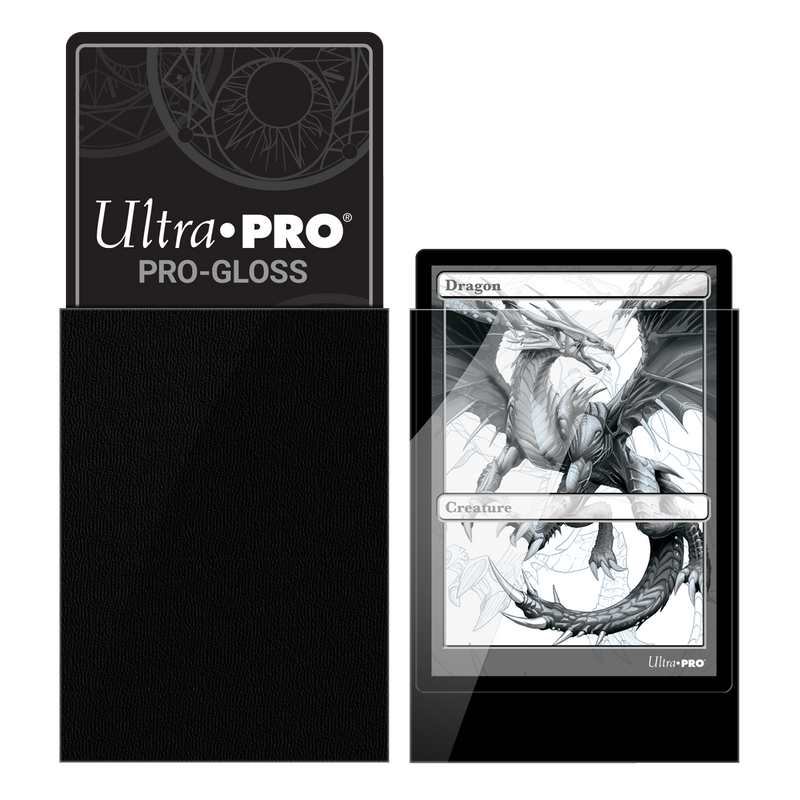 Ultra PRO: Standard 100ct Sleeves - PRO-Gloss (Black)