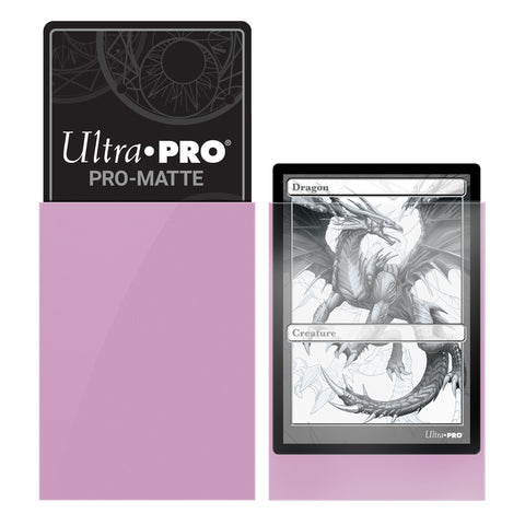 U.P. Pro-Matte Deck Protector Small Bubble Gum Pink (50ct)