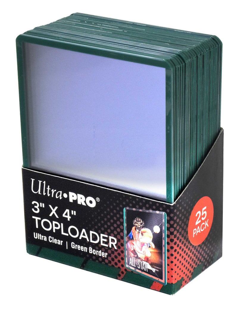 U.P. 3"x4" Green Toploader