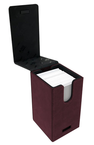 Ultra Pro Deck Box Alcove Tower Suede Ruby