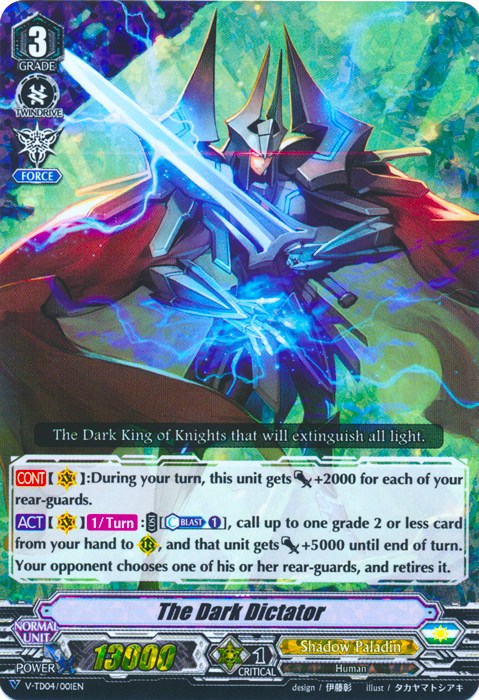 The Dark Dictator (Parallel Foil) (V-TD04/001EN) [Ren Suzugamori]