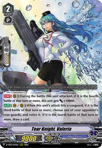 Tear Knight, Valeria (D-VS03/073EN) [V Clan Collection Vol.3]