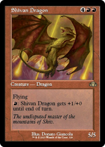 DMR-329 - Shivan Dragon - Non Foil - NM