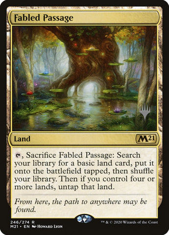 PM21-246p - Fabled Passage - Planeswalker Stamp Foil - NM