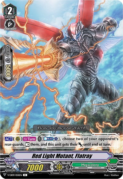 Red Light Mutant, Flatray (V-EB09/058EN) [The Raging Tactics]