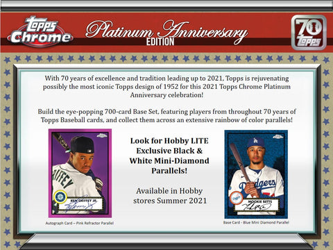 Topps - 2021 Chrome Platinum Anniversary Baseball - Lite Box