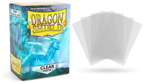 Dragon Shield - Standard Matte: Clear - 100ct. Card Sleeves
