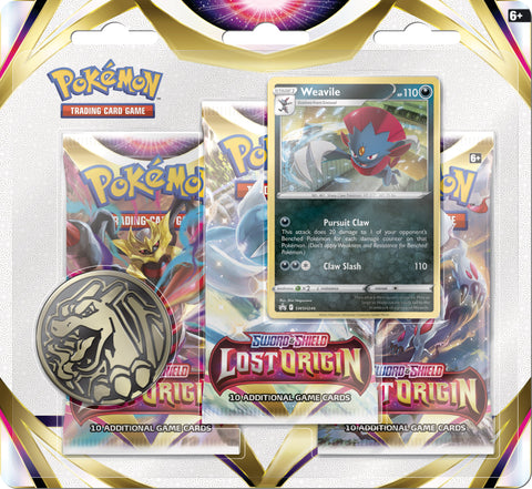 PKMN - LOST ORIGIN: WEAVILLE - 3-PACK BLISTER
