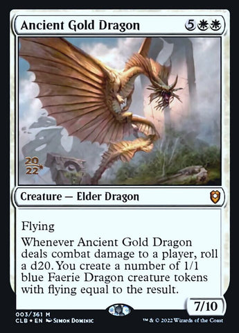 PCLB-003s - Ancient Gold Dragon - Promo Stamped Foil  - NM