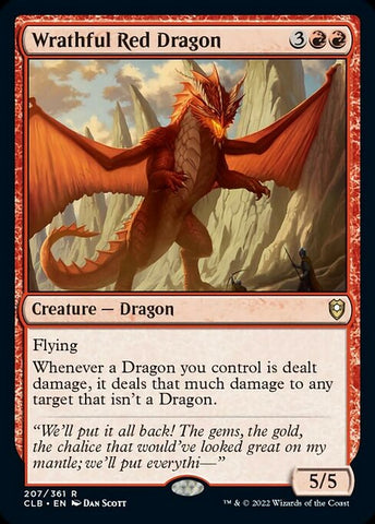 CLB-207 - Wrathful Red Dragon - Non Foil  - NM