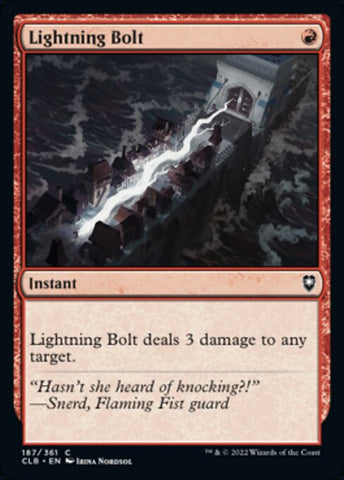 CLB-187 - Lightning Bolt - Non Foil  - NM