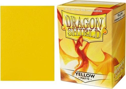 Dragon Shield - Standard Matte: Yellow - 100ct. Card Sleeves